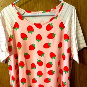 Womens strawberry top